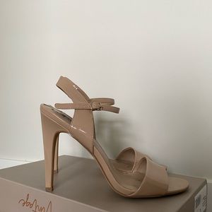 Steve Madden Leather Dorty Heels - Nude/Tan
